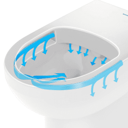 Duravit No. 1 Stand-WC Kombination Rimless