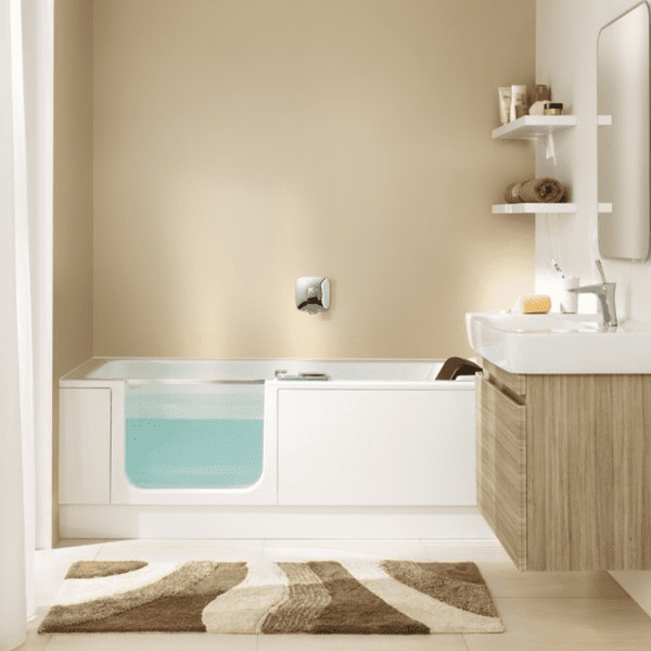 Artweger Twinline 2 Wanne links mit Badewannentür 1600x750x495mm weiß