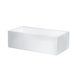 LAUFEN Kartell Rechteckbadewanne 170 x 86 cm, freistehend mit Kopfende links, weiß-matt