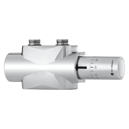 HEIMEIER Heimeier Multilux 4-Eclipse-Set mit Halo, Zweirohrbetrieb 3/4", verchromt