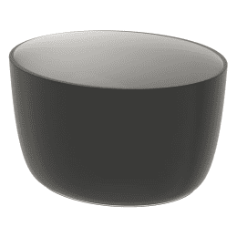 Riho Oval Aufsatzwaschtisch 38x33x20 cm frosted smoke