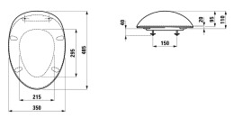 Laufen WC-Sitz+Deckel Alessi One mit Absenkautomatik abnehmbar weiss