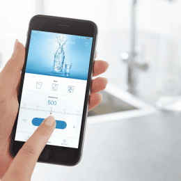 Grohe Spültischarmatur Connected, mit Kühleinheit und Wasserfilter, verchromt