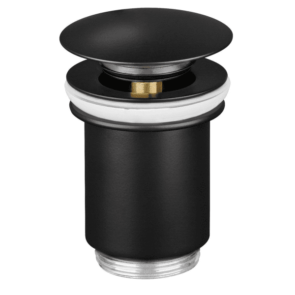 PREMIUM Universal Ablaufventil DN32 ohne Staufunktion schwarz matt