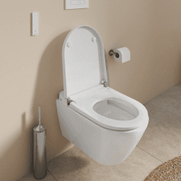 Duravit SensoWash D-Neo Wand-Dusch-WC Compact mit WC-Sitz mit DuraShield, weiß