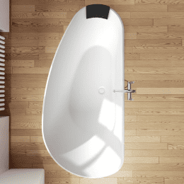 Riho Granada freistehende Badewanne 170 x 80 x 60 cm seidenmatt