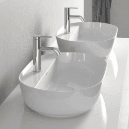 Duravit Luv Aufsatzbecken mit Hahnlochbank 60 x 40 cm, mit 1 Hahnloch, DuraCeram, mit WonderGliss