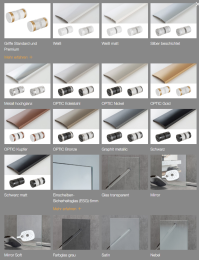 Artweger Prestige Pendeltür zu Seitenwand Höhe 2000 mm