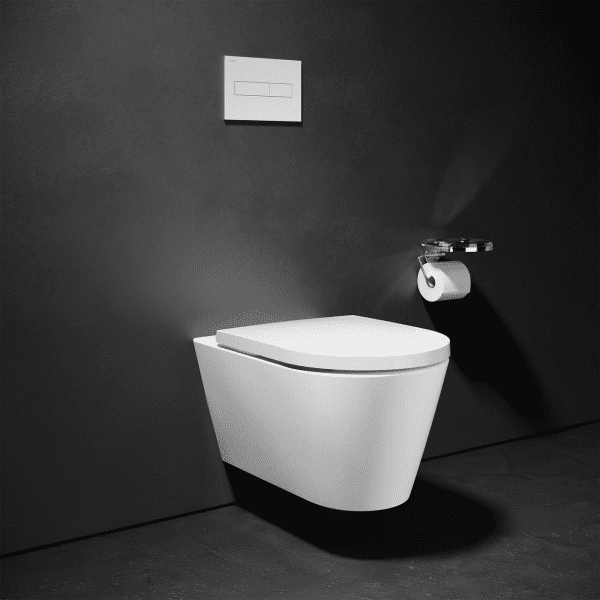 Laufen Wand-WC Tiefspüler mit Silent Flush spülrandlos weiß