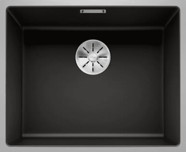 Blanco Subline 500 Silgranitspüle 54x44 cm SteelFrame Schwarz