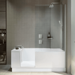 Duravit Shower & Bath Dusch-Badewanne für Nische, Glas rechts 170 x 75 cm