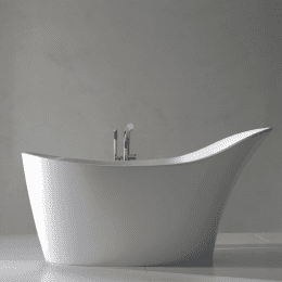 Victoria + Albert Amalfi Freistehende Oval-Badewanne weiß glanz/innen weiß glanz