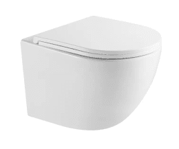 kielle Oudee Wand-Kompakt-WC mit Softclose-Sitz, Vortex Rimless+, weiß