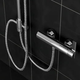 Treos Serie 195 Duschsystem mit Kopfbrause, für Wandmontage