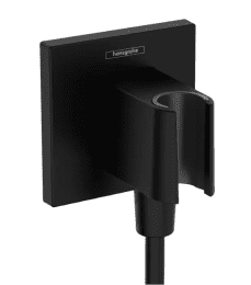 Hansgrohe Brauseset mit Unterputzarmatur mit Einbaukörper, 26x26 cm, schwarz matt