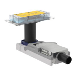 Geberit CleanLine Rohbauset Duschrinne, Estrichhöhe am Einlauf 65–90 mm, Auslauf 40 mm