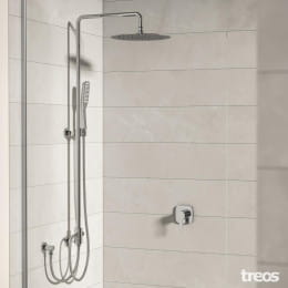 Treos Duschsystem mit Regenbrause 193.01.2773