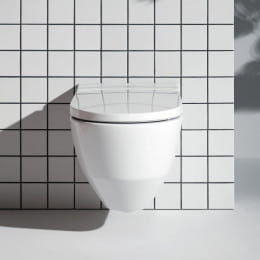 Laufen Cleanet Navia Dusch-WC Komplettanlage, mit WC-Sitz weiß, mit Clean Coat