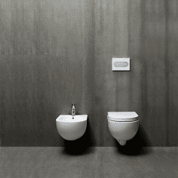 Azzurra Wand-Tiefspül-WC MINI NUVOLA 350x335x460mm aus Keramik weiß