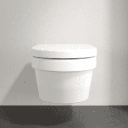 Villeroy & Boch Architectura - Wand-WC, mit Sitz SoftClose, Rimless, mit CeramicPlus Alpinweiß