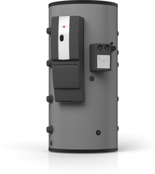 WOLF Schichten-Pufferspeicher BSP-W-1000 – mit Frischwasserstation FWS-2-80