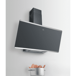Franke Smart Dunstabzugshaube FPJ 925 V BK/SS, Breite 90 cm, schwarzes Glas/Edelstahl