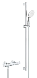 GROHE Grohtherm 800 Cosmopolitan Duschset mit Thermostat – Chrom, 2 Strahlarten