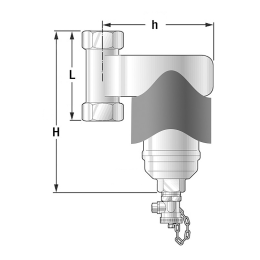 SPIROTECH Magnetit- und Schlammabscheider Spiro Trap MB3, DN20(3/4") IG