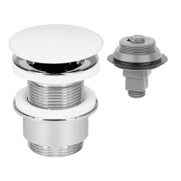 Schaftventil Klicker/festehend Abdeckplatte, Keramik, Ø 70 mm, L = 30-45 mm, ohne Überlauf