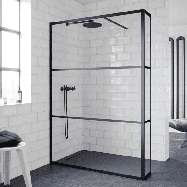 Riho Grid 402 feste Duschwände aus Klarglas für Walk-In-Dusche 200 cm Höhe