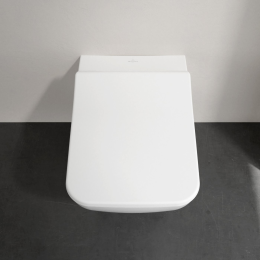 Villeroy & Boch Venticello Wand-WC mit Sitz SoftClosing, DirectFlush, Alpinweiß