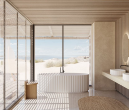 Riho Catching Waves Badewanne, freistehend 174x82cm, Kein System