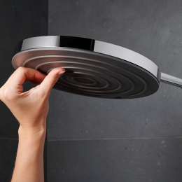 Hansgrohe Pulsify S Puro Aufputz-Duschsystem mit Thermostat mit EcoSmart, chrom