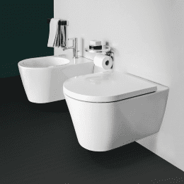 LAUFEN Kartell Wand WC PACK mit Tiefspüler spülrandlos, WC Sitz inkl. Absenkautomatik, EasyFit
