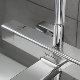 Hansgrohe Croma E 1jet Showerpipe mit Wannenthermostat