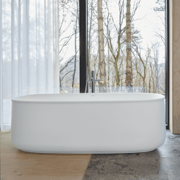 Duravit Zencha freistehende Badewanne, oval 1800x900 mm weiß matt