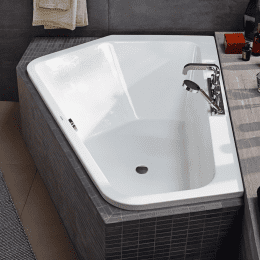 Duravit Paiova 5 Asymetrische Badewanne 177x130 cm, links, weiß