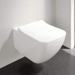 Villeroy & Boch Venticello Wand-WC mit Sitz SoftClosing, DirectFlush, Alpinweiß