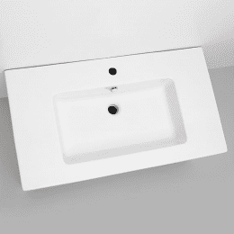 Waschtischunterschrank mit Waschbecken Serie ELA 61 x 42 cm, schwarz, Eiche dunkel
