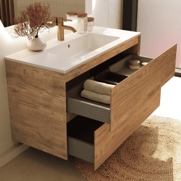 Riho Spring Dew Badmöbel-Set B1 mit 2 Hahnlöchern, 120 x 46cm