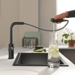 Grohe Blue Pure Minta Küchenarmatur, ausziehbar, schwenkbar phantom black