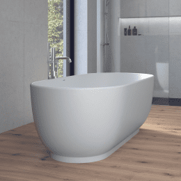 Duravit Luv freistehende Badewanne, oval 1800x850 mm weiß matt