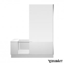Duravit Shower + Bath Badewannne mit Duschzone, 170x75 cm rechts, weiß verspiegelt