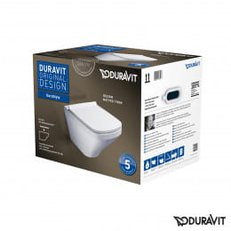 Duravit DuraStyle Wand-Tiefspül-WC Set mit SoftClose WC-Sitz und Durafix