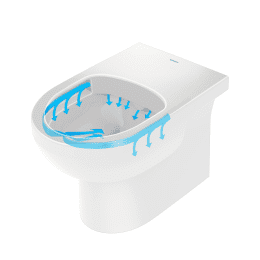 Duravit No.1 Stand-WC Kombination, Becken, Sitz und Spülkasten, Zulauf rechts/links