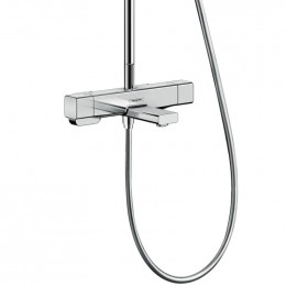Hansgrohe Croma E 1jet Showerpipe mit Wannenthermostat