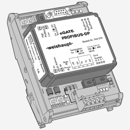 Weishaupt Datenprotokollumsetzer eGATE PROFIBUS-DP Set