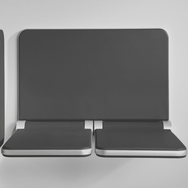 Artweger Body+Soul Sitzbank mit Lehne 770x500x90/70 mm anthrazit