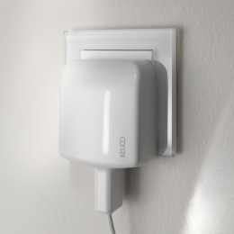 Keuco Kosmetikspiegel Wand-Kosmetikspiegel mit LED Beleuchtung 5-fach mit Stecker verchromt