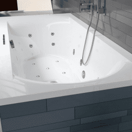 Riho Lima Easypool 3.1 Badewanne 190 x 90 cm Touch, Farblicht, Lautsprecher